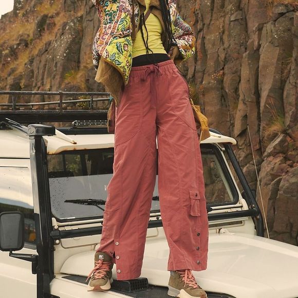Free People stadium pants in henna M NWT - Picture 4 of 6